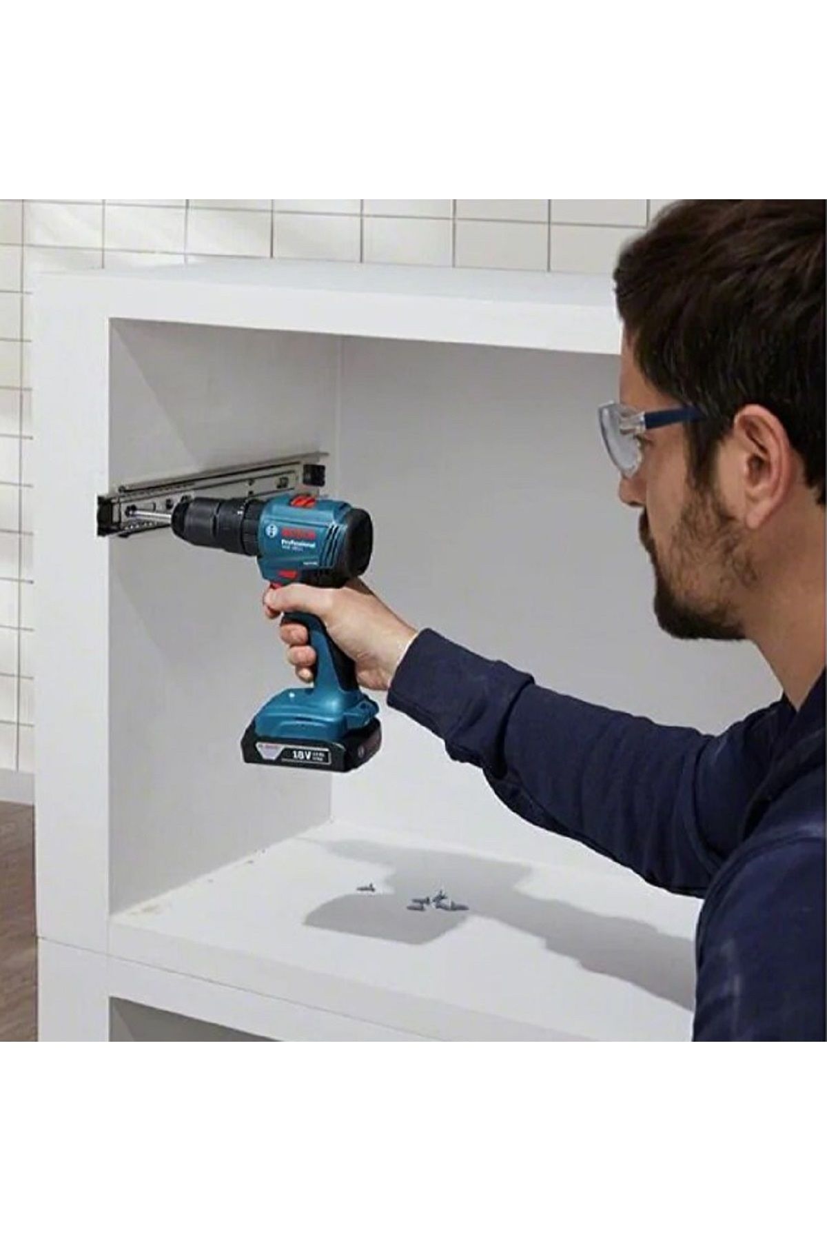 Bosch Professional GWS 180-LI + GSB 185-LI 18V Akülü Vidalama 2+4 Ah Çift Akü Set - 06019H9026 + Bosch 42 Parça Hassas Vidalama - Bits Ucu Seti - 2607002835 + Bosch Sırt Çantası (Yeşil)