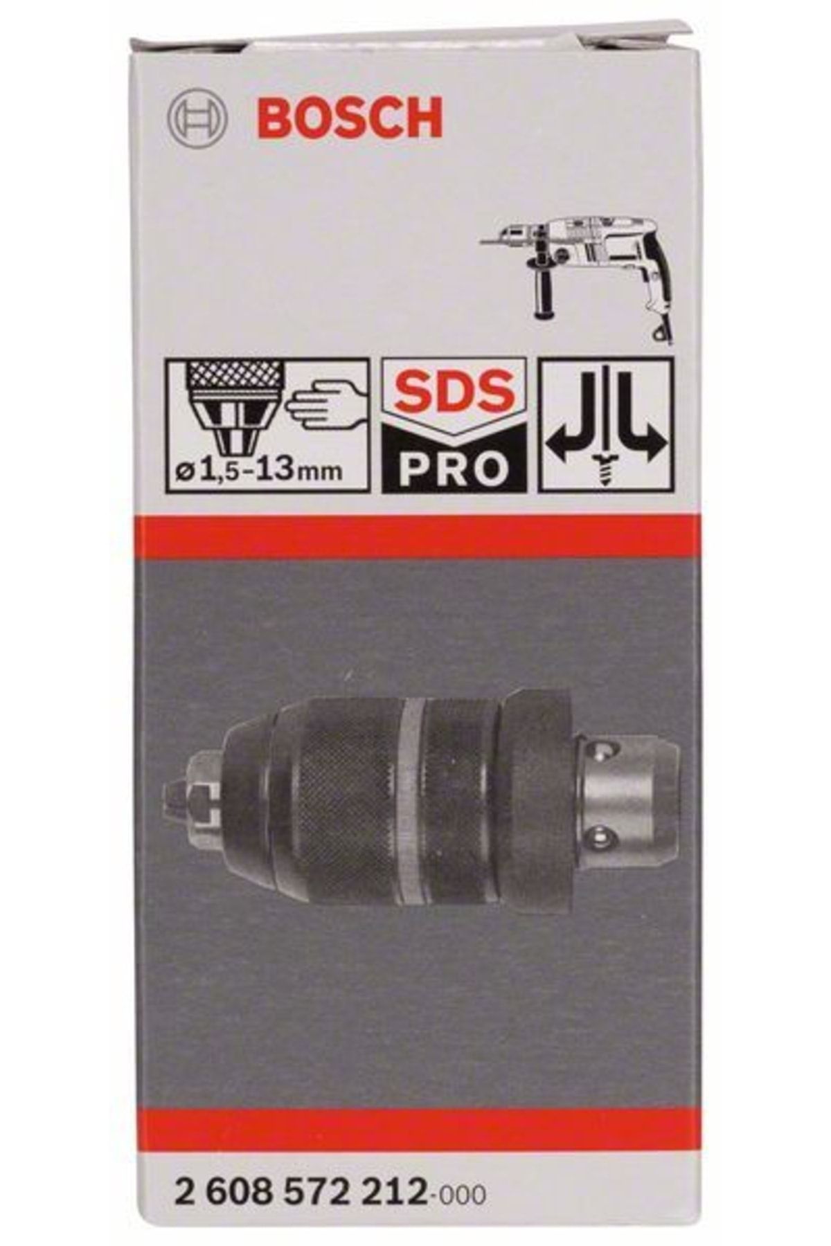 Bosch SDS-Plus - 1,5-13 mm Mandren GBH 2-26DFR 2608572212