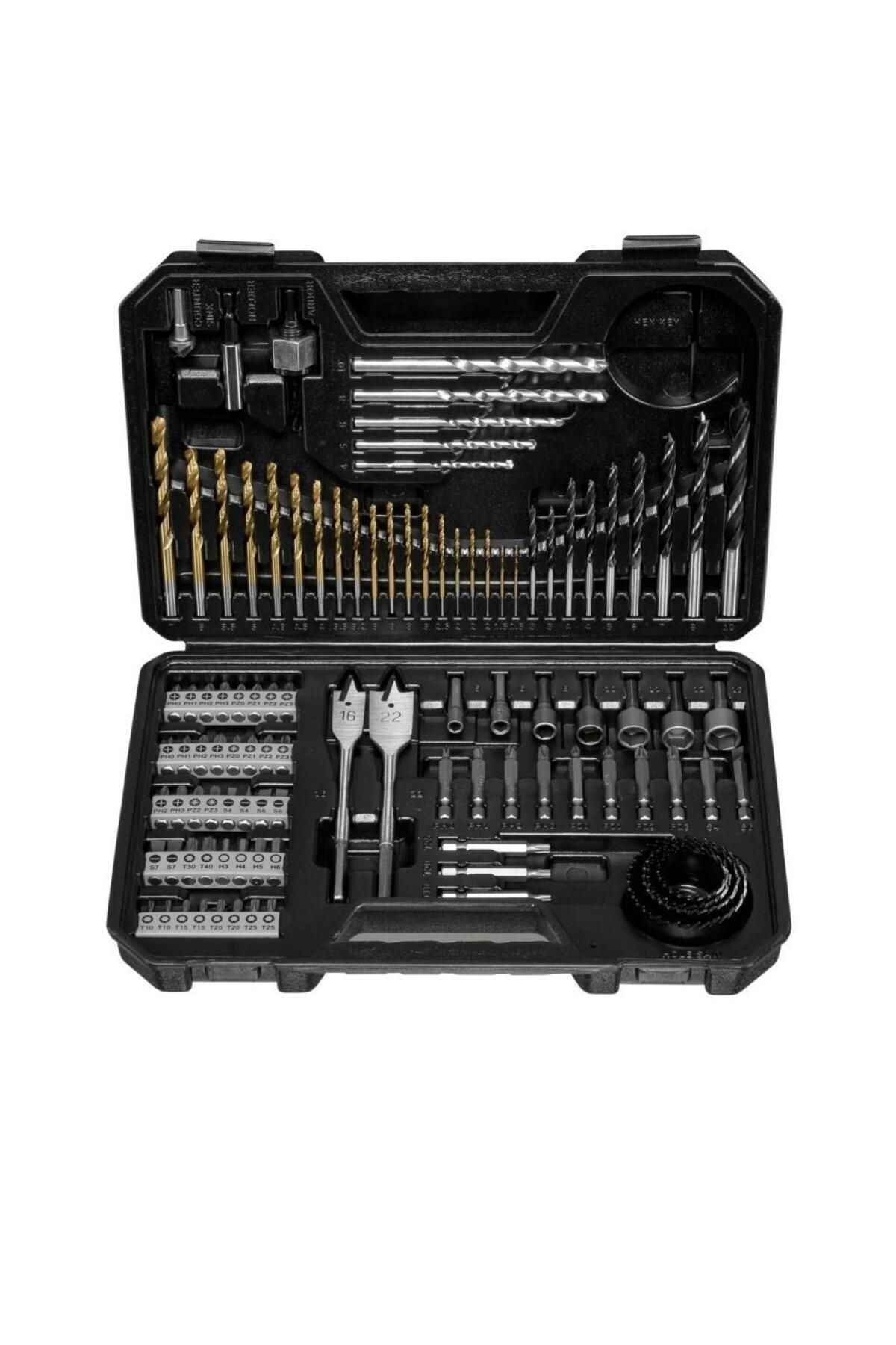 Bosch Professional GSB 185-LI 2 x 2.0Ah Çift Akülü Darbeli Matkap - 06019K3100 + Bosch V-Line Matkap & Vidalama Karışık Aksesuar Seti 103 Parça - 2607017367