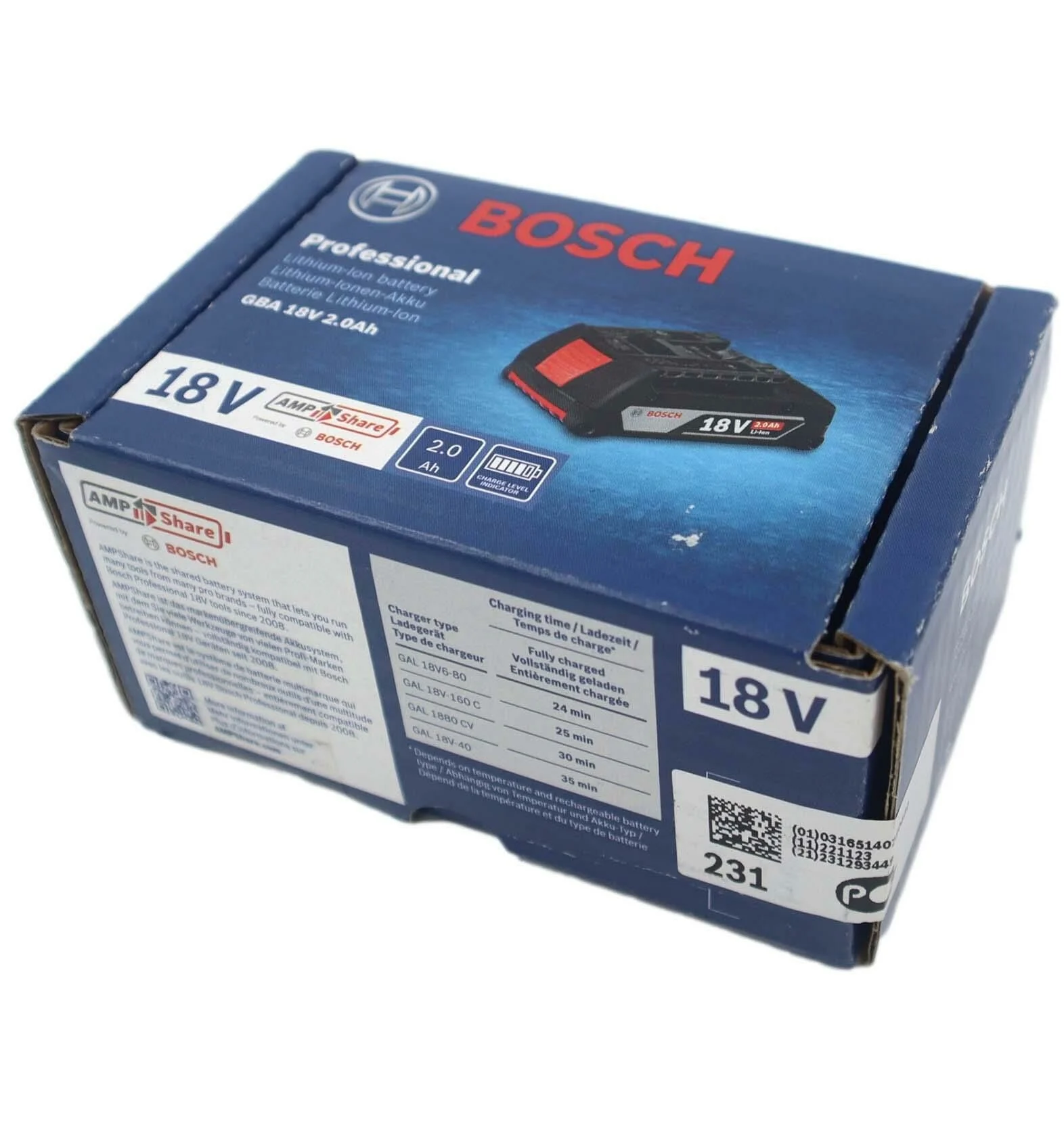 Bosch Professional Gba 18 Volt 2 Ah Li-İon Akü
