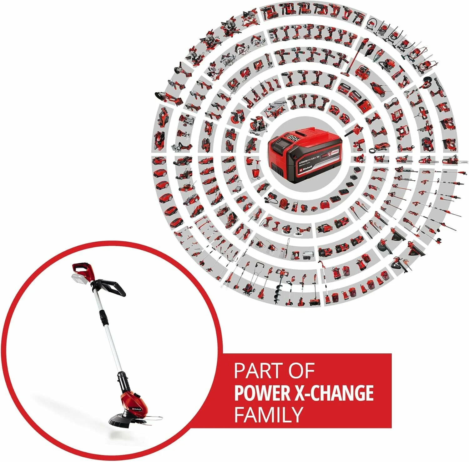 Einhell GE-CT 18 Li - Solo, Akülü Kenar Kesme (Akü ve şarj cihazı dahil değildir) - 3411172