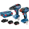 Bosch Professional GSR 180-LI + GDX 180-LI( 2 x 2 Ah) 18V Akülü Somun Sıkma Makinesi - 06019G5222