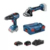 Bosch GSB 18V-50 Darbeli Delme/Vidalama + GWS 180-LI Taşlama Makinesi - 0615990M8S