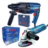 Bosch Profesyonel GBH 240 Kırıcı Delici + GWS 750-115 Avuç Taşlama Makinesi
