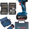 Bosch Professional GSB 185-Li 2.0 Ah Tek Akülü Kömürsüz Motor Darbeli Matkap + 23 Parça Aksesuar Set - 06019K3102 + Bosch Professional 43 Parça Vidalama Ucu Seti -2607017164