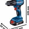 Bosch Professional GSB 185-Li 2.0 Ah Tek Akülü Kömürsüz Motor Darbeli Matkap + 23 Parça Aksesuar Set - 06019K3102