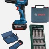 Bosch Professional GSB 185-Li 2.0 Ah Tek Akülü Kömürsüz Motor Darbeli Matkap + Bosch X-Line Mini 25 Parça Vidalama Seti