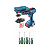 Bosch Gsb 18 V 50 Darbeli Çift Batarya Şarjlı Matkap Vidalama Ve Bosch 6 Lı Tornavida Seti Hediye