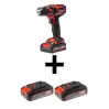 Einhell TC-CD 18/35 Li Çift Akülü 2.5 Ah + Şarj Cihazlı Akülü Matkap