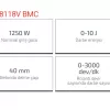 Crown Kırıcı-Delici Sds Max 1250W Ct18118V Bmc(Devir Ayarlı)