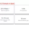 Crown Akülü Darbeli Matkap 20V-4Ah Ct21075Hmx-4 Bmc