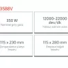 Crown Titreşimli Zımpara 350W Ct13588V