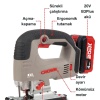 Crown Akülü Dekupaj Testere 20V-4Ah CT25003HX-4 BMC