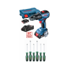 Bosch Gsb 18 V 50 Darbeli Çift Batarya Şarjlı Matkap Vidalama Ve Bosch 6 Lı Tornavida Seti Hediye