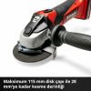Einhell TE-AG 18/115 Li - Solo Akülü Avuç Taşlama - 4431110