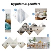 SUNUP SN-24892 20X20CM KENDİNDEN YAPIŞKANLI ESNEK PVC DUVAR AYNASI PANEL STİCKER ÇIKARTMA