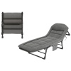 SUNUP SN-26974 TAŞINABİLİR AYARLANABİLİR 5 KADEME SÜNGER KAMP YATAK ŞEZLONG (AÇIK GRİ)