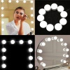 POWERMASTER PM-7316 10LU LED AMPULLÜ USB MAKYAJ AYNASI IŞIĞI