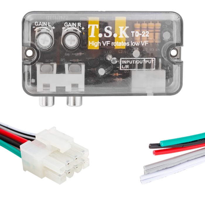 MAGICVOICE MV-15911 AYARLI OTO DECK ANFİ ÇEVİRİCİ (2-4 KANAL ANFI BAGLANABILIR) ANFİ DÖNÜŞTÜRÜCÜ