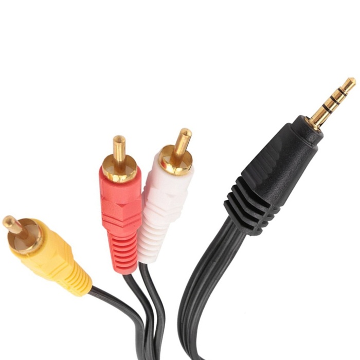 POWERMASTER 1.5 METRE DISCMAN KABLOSU (3.5MM STEREO 3 BOĞUMLU - 3RCA KABLO)