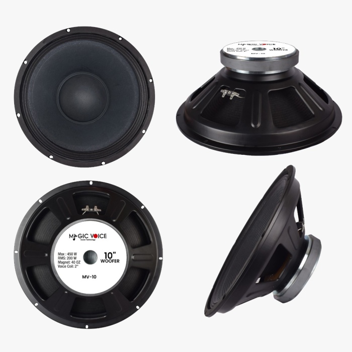 MAGİCVOİCE MV-10 MAX 450W / RMS 200 WATT 10 25 CM WOOFER YEDEK HOPARLÖR