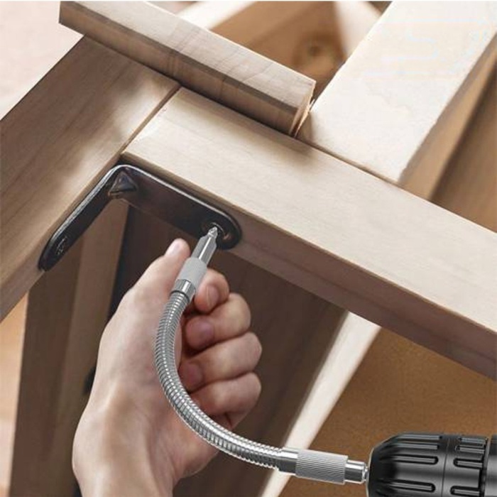 POWERMASTER PM-20507 ESNEK BÜKÜLEBİLİR MATKAP UZATMA HORTUMU 1/4 BİTS UCU 400MM