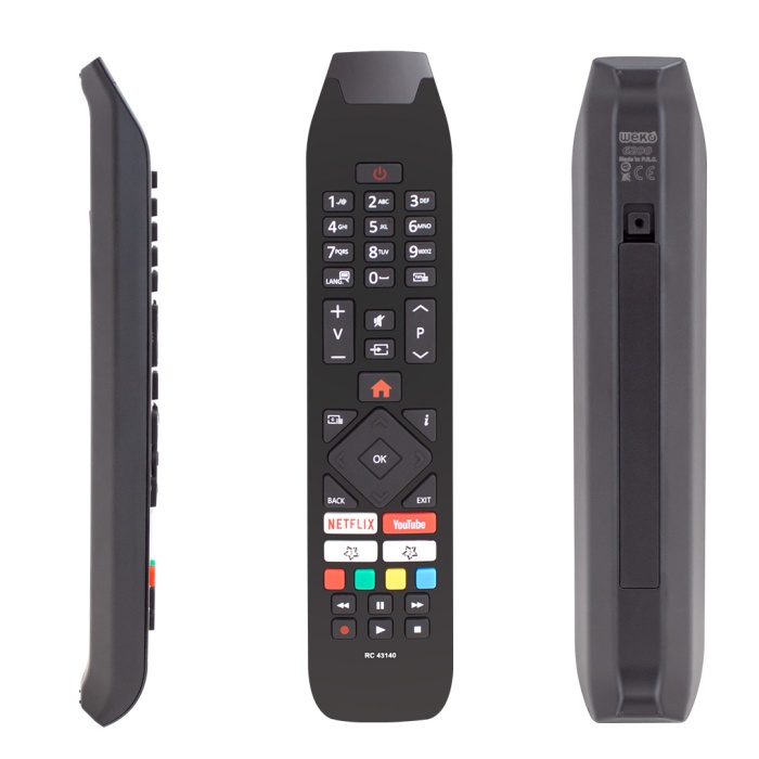 WEKO KL VESTEL RC 43140 H0297A NETFLIX-YOUTUBE TUŞLU TV KUMANDA
