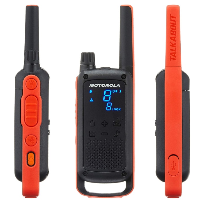 MOTOROLA TLKR-T82 SİYAH PMR EL TELSİZİ 2Lİ PAKET (10 KM)