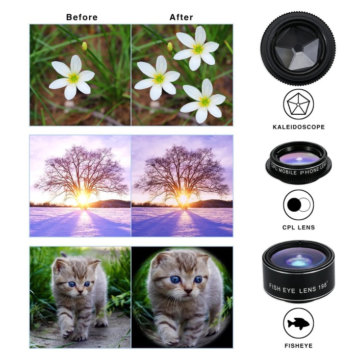 POWERMASTER PM-25951 TELEFON KAMERA 6LI SET LENS KİTİ
