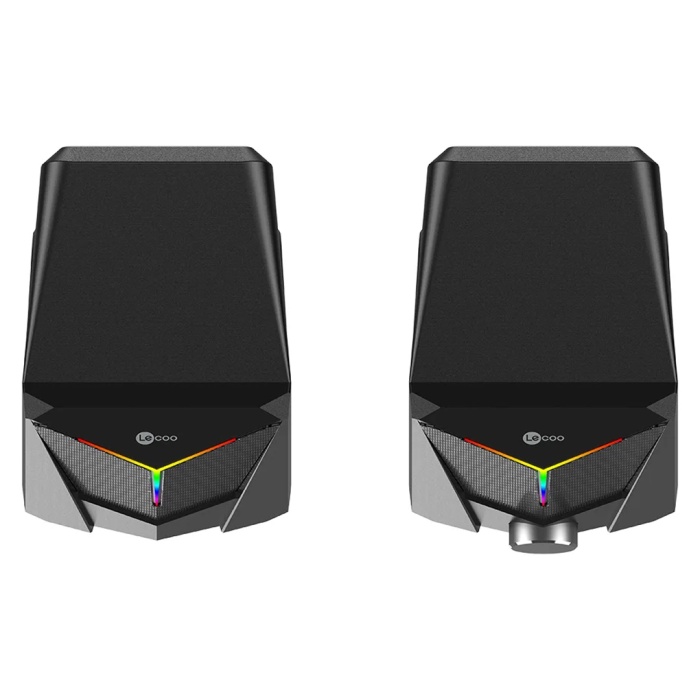 LENOVO LECOO DS104 KABLOLU USB + 3.5MM JACK 6W 80DB RGB IŞIKLI 1+1 GAMING SPEAKER HOPARLÖR