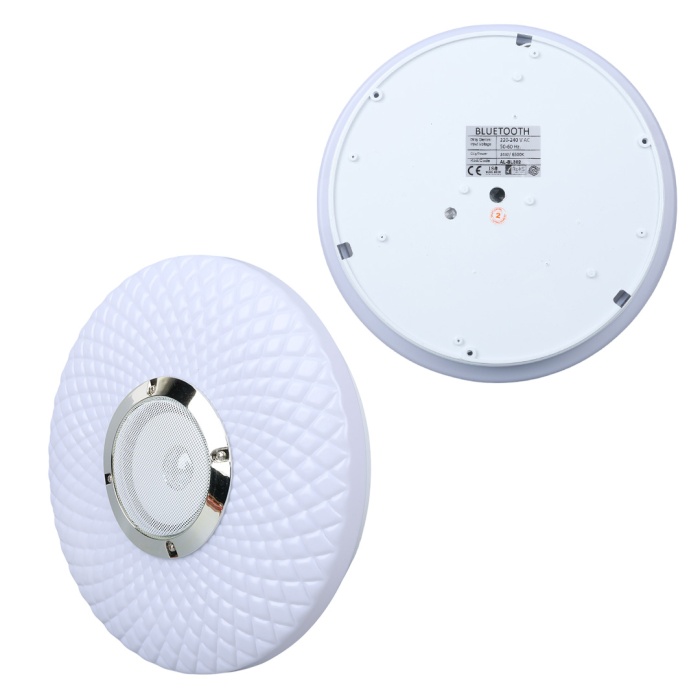 POWERMASTER PM-27329 BEYAZ 30*6 CM 24 WATT BLUETOOTH HOPARLÖRLÜ TAVAN AYDINLATMA