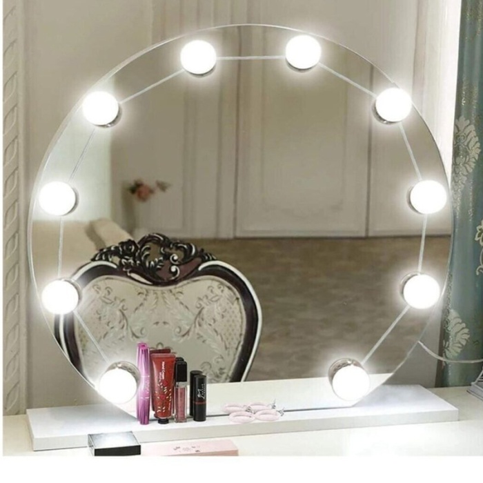 POWERMASTER PM-7316 10LU LED AMPULLÜ USB MAKYAJ AYNASI IŞIĞI