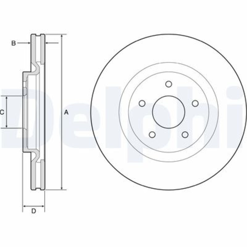 FREN DISKI ON [320 /28-26 MM] (NISSAN X-TRAIL 1.6 DCI 14-/ X-TRAIL 1.6 DIG 15-) 40206-4CE0A