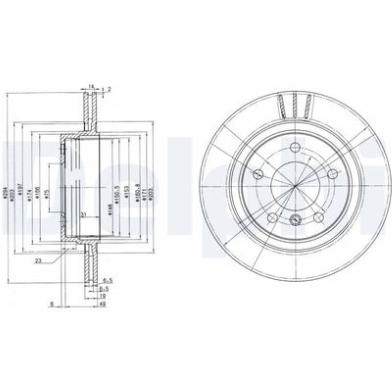 FREN DISKI BMW E46 ARKA HAVALI 2001-2005 TAKIM 3421 1165 563