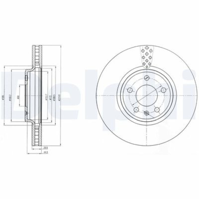 ON FREN DISKI-320×30 5×112 (AUDI A4 08-16  A5 08-11  Q5 09-12) 8K0615301A