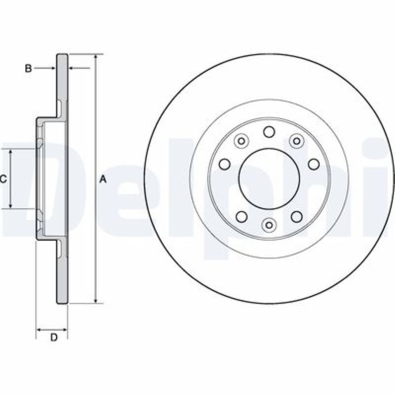 FREN DISKI ARKA (PEUGEOT  308 II 14- / CITROEN  C4 II 14-) 1609583080