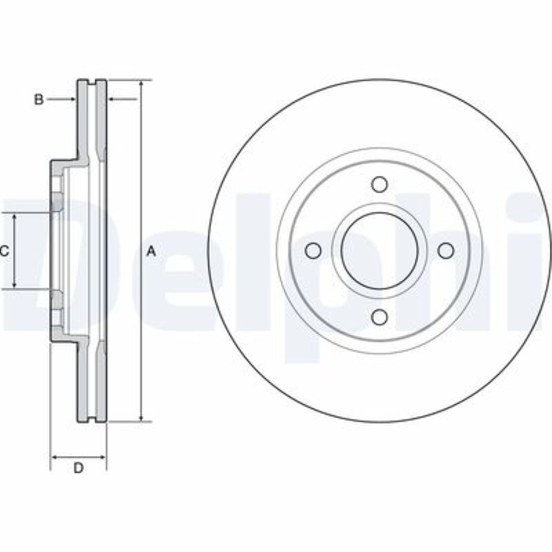FREN DİSKİ ÖN (278MM)( FORD   B.MAX 12- COURİER 14- ) AY111125AA
