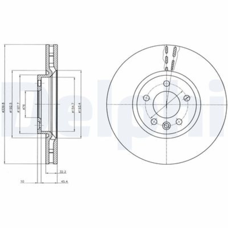 ON FREN DISKI-340X32,5  5×120 (VW TRANSPORTER 10-) 7E0615301C
