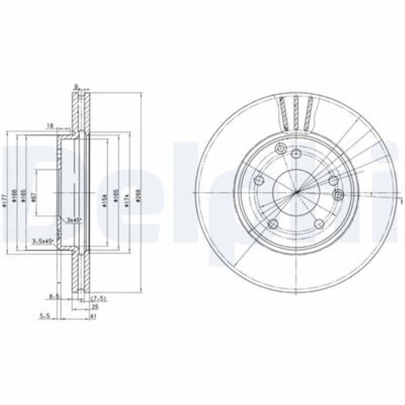 FREN DISKI ( MERCEDES  W203-W209-W210 ON C180-C200 /E200 TAKIM ) 2034210312