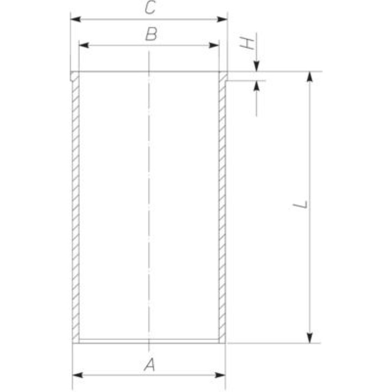 GOMLEK STD 89.91 MM (FLANS CAPI DUSUK) FORD TRANSIT V184 - V347 2.4 01- 14-020910-00