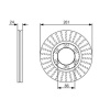 2 Adet FREN DISKI ON HAVALI-(261-6)-(KIA  K2500 2.5D 03- / K2700 2.7D 06- ) 0K60A 33251A