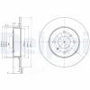 FREN DISKI ARKA DUZ (278-4)-(NISSAN  PRIMERA-P11 99/02   1.6-1.8-2.0    ) 43206-99J04