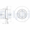 ARKA FREN DISKI-239×90 5×100 (VW GOLF 98-06  AUDI A3 97-03  ) 1J0615601D