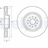 FREN DISKI ON (VW AUDI A6 05-11  A8 04-10) 3D0 615 301F