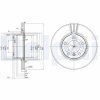 FREN DISKI ON HAVALI 296 MM ( BMW   5 SERIE E39 ON 520-523-525-528-530-535 ) TAKIM 34111163013