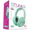 Stune Kulaküstü Bluetooth Kulaklık 6D Sound (Turkuaz)
