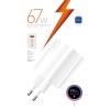 M67 Süper Turbo 67W Hızlı Şarj Adaptörü (Gan Teknoloji Usb Şarj Başlığı)