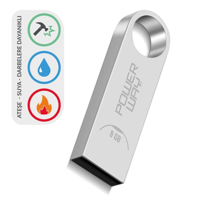 8GB Metal Usb Flash Bellek Usb 2.0