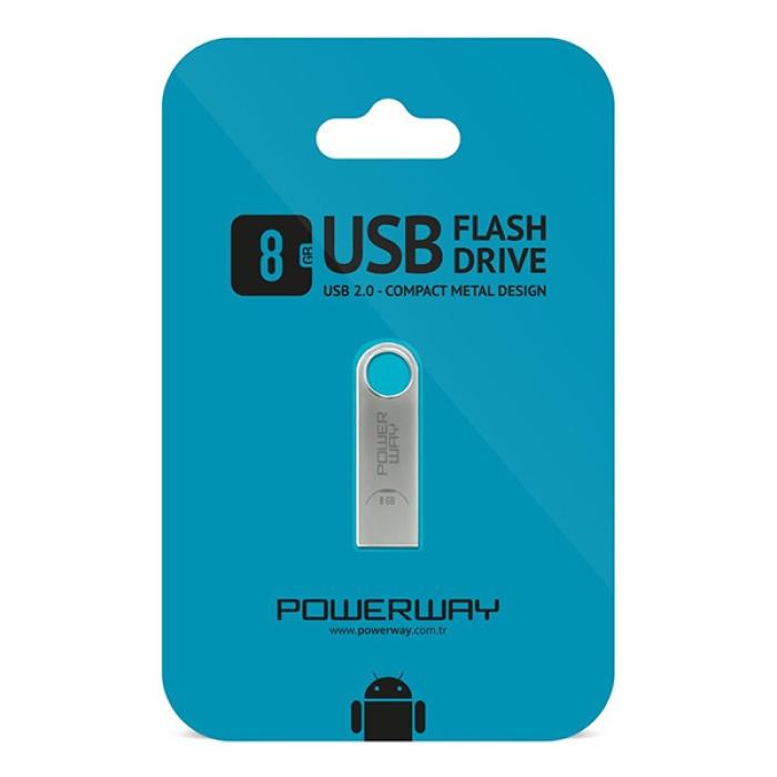 8GB Metal Usb Flash Bellek Usb 2.0
