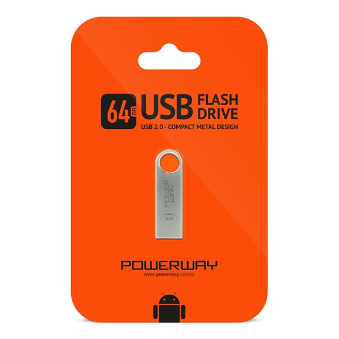 64GB Metal Usb Flash Bellek Usb 2.0